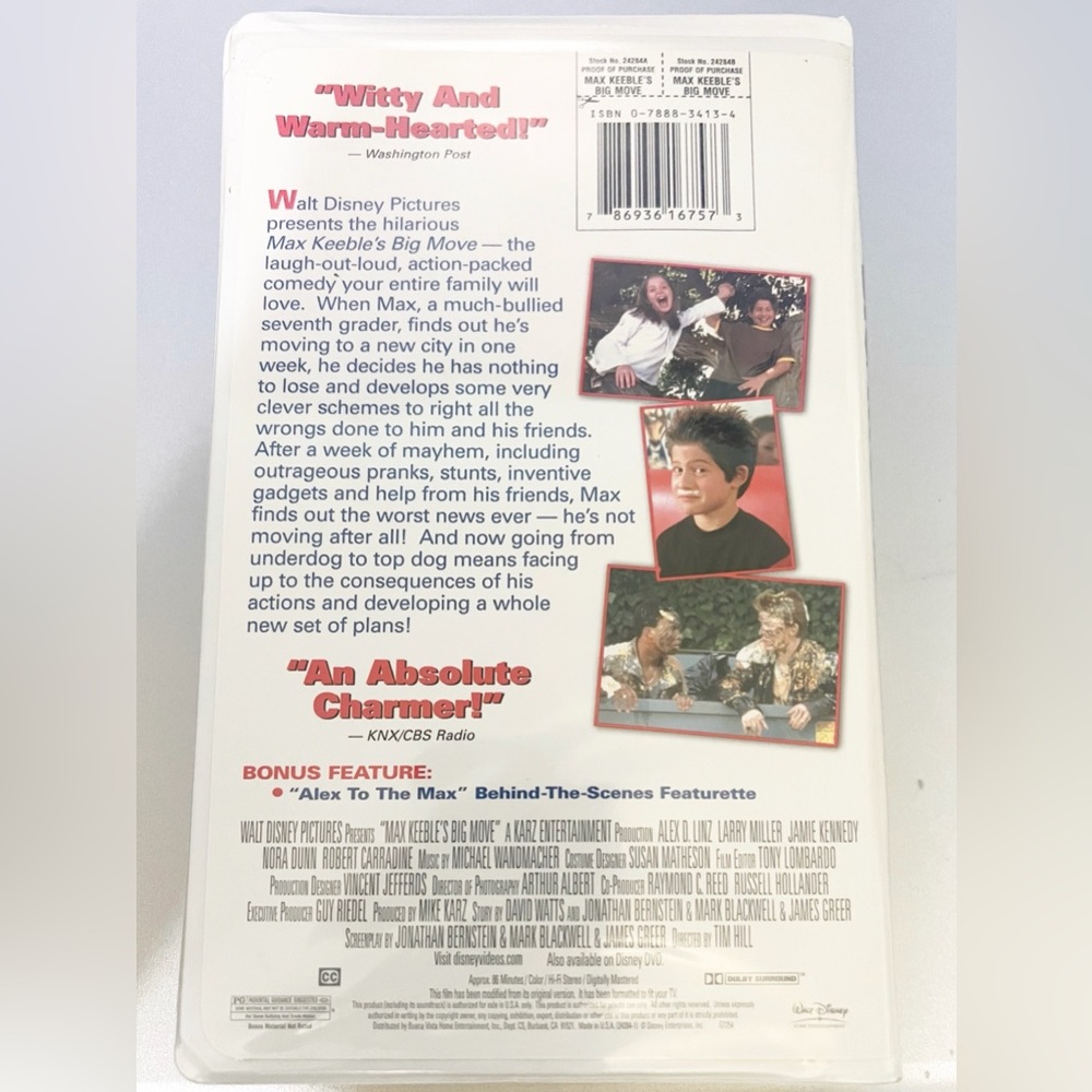 Disney‘s Max Keeble‘s Big Move Movie on VHS Tape - Picture 4 of 6